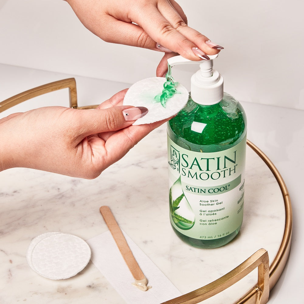 Satin Smooth Satin Cool Aloe Skin Soother Gel for Professional Waxing Salons