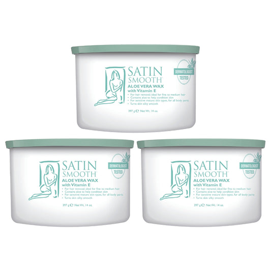 3 For 2 Pack Satin Smooth Aloe Vera Wax