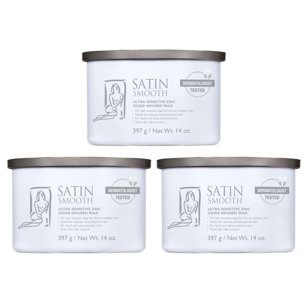 3 For 2 Pack Satin Smooth Zinc Oxide Wax