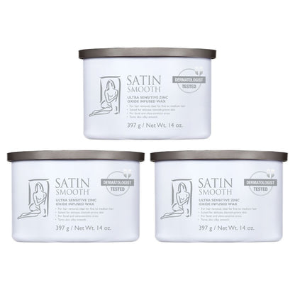 3 For 2 Pack Satin Smooth Zinc Oxide Wax