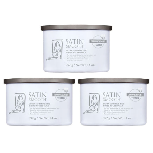 3 For 2 Pack Satin Smooth Zinc Oxide Wax