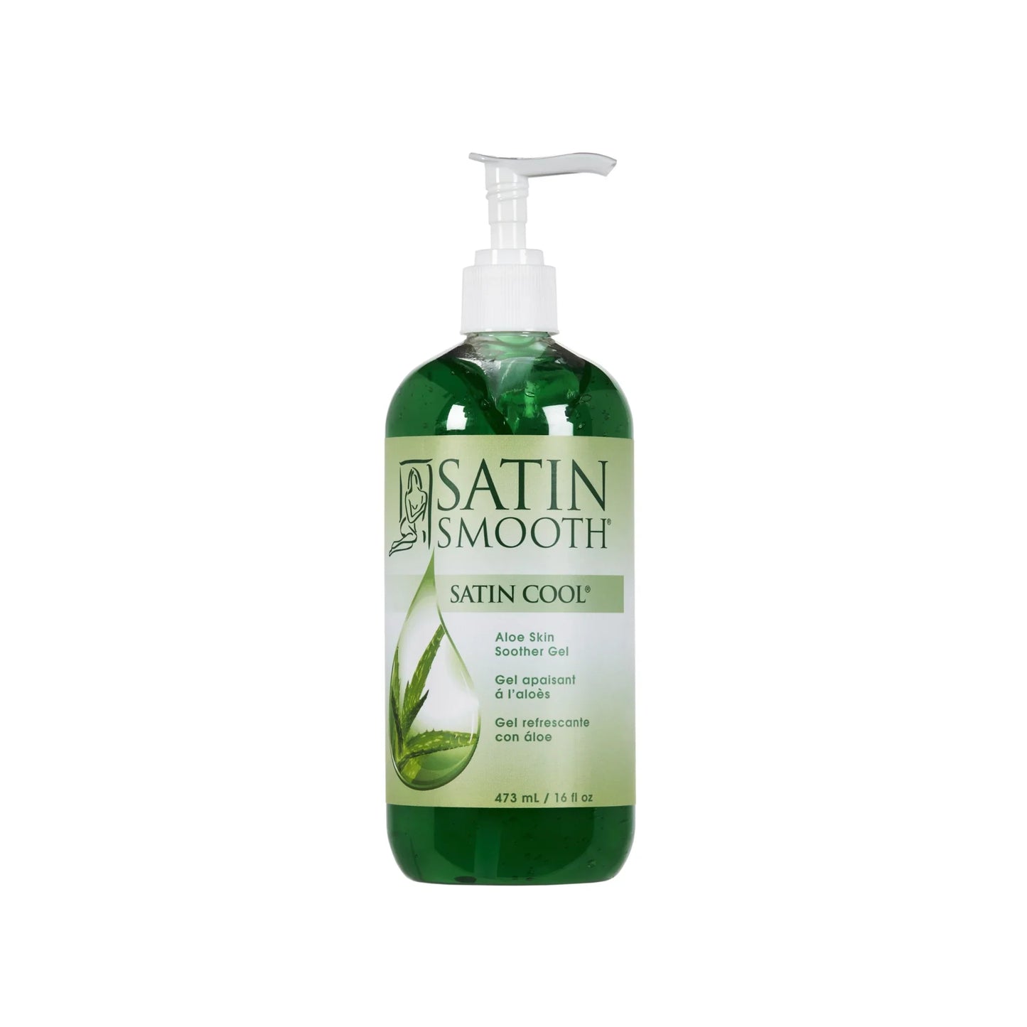 Satin Smooth Cool Aloe Vera Skin Soother 16oz/473ml - SalonExpress